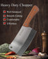 Kitory Meat Cleaver 7'' Heavy Duty Chopper Butcher Knife Bone Cutter Chinese Kitchen Chef’s Chopping Knife for Meat, Bone- Full Tang 7CR17MOV High...