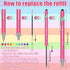 Greeting Theme Ballpoint Pen Teacher Appreciation Pen Inspirational Ballpoint Pens Screen Touch Metal and Stylus Pen for Teacher Writing Stationer...