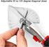 Miter Shears,Multifunctional Quarter Round Cutting Tool,Mitre Shears,Shoe Molding Cutter for Wood,Angular Cutting Molding,Crafting with 2 Replacem...