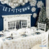 Snowflake White Foil String Decorations - 7' (6 Pc) - Elegant Winter Party Decor - Perfect for Holidays & Events...