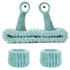 Spa Headband Face Wash Wristband Set Makeup Head Band Snail Coral Fleece Hair Band Skincare Hairband Elastic Creative Cartoon Head Wraps Cute Hair...