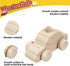 12 Pieces Unfinished Wooden Cars Wood DIY Car Toys Wood Crafts Painting Crafts Kit for Student Easy Woodworking Set Family Activities Arts and Cra...