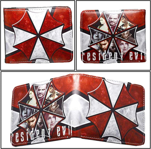 Umbrella Corporation Themed Logo PU Leather Wallet Bi-fold Wallet for Men (style A)...
