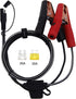 4.9FT 14AWG Battery Alligator Crocodile Clip to SAE Connector Extension Cable,12V SAE Quick Release Adapter to Alligator Clips Quick Disconnect Ca...