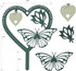 Memorial Decorative Plaque, Heart-Shape Butterfly, Sympathy Gift for Loss of Mother or Father Metal, 7.9 x 5.9 inches...
