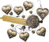 Garden Loving Heart Wind Chimes Outdoor Indoor Decor - with 4 Tubes 6 Bells 7 Hearts Mobile Romantic Wind Catcher, Heart Shaped Windchimes for Hom...