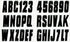 Hardline Products Series 350 Factory Matched 3-Inch Boat & PWC Registration Number Kit, Solid Black - BLK350EC...