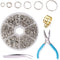ZYNERY 1500pcs 304 Stainless Steel Open Jump Rings with Jewelry Rings and Tweezers and Jewelry Pliers for Jewelry Making Supplies, Jewelry Fix, Wi...