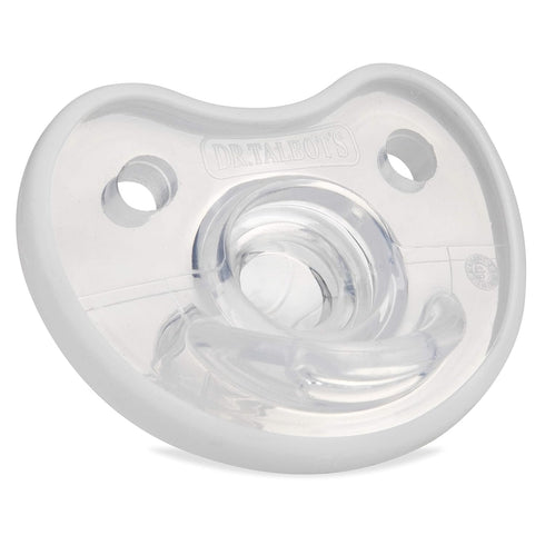 Dr. Talbot's Soft-Flex Orthodontic Pacifiers 0-6 Months, Aqua/White, 2 Pack...