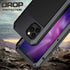 iPhone 11 Case, Aluminum Metal Case with Silicone Frame - Water Resistant Shockproof Heavy Duty Tempered Glass Screen Protector Dual Layer Protect...