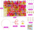 Beads Set for Jewelry Making Kids Adults Children Craft DIY Necklace Bracelets Letter Alphabet Colorful Acrylic Crafting Beads Kit Box with Access...