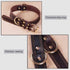 Leather Dog Collar for Medium Dogs Modern Stylish Look Best -Black...