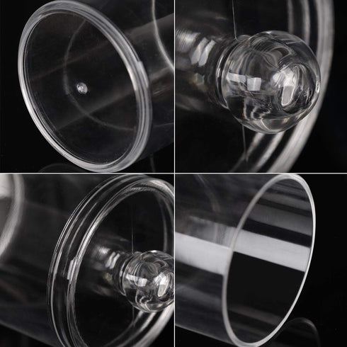 Tbestmax Plastic Qtips Holder Bathroom Container, 10/7 OZ Cotton Ball/Swabs Dispenser, Apothecary Jar Organizer for Storage 3 Pcs...