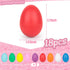 LovesTown 18PCS Plastic Egg Shakers Set, Percussion Instruments Musical Egg Maracas Easter Egg for Kids Toys Music Learning DIY Painting...