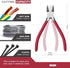 IGAN-P6 Wire Cutters (Pack of 2), 6-inch Ultra Sharp & Powerful Side-cutting Pliers with Longer Flush Cutting Edge, Ideal Wire Cutter for Crafts, ...