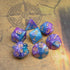 DND Dice Set Lake Blue & Purple Polyhedral RPG Dice for Dungeon and Dragons D&D Role Playing Games Table Games Glitter Dice...