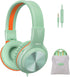 SIMOLIO Kids Headphones with Cord, Wired Headphones with Microphone for School Travel, 85dB/94dB/104dB Volume Limited, Portable Foldable & Adjusta...
