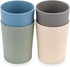 WeeSprout Bamboo Toddler Cups - 4 pc Set (10 fl oz), Organic & Non-Plastic Cup Pack for Toddlers, Big Kids or Baby, Natural...