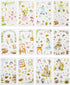 Kawaii Gardening Fairy Girl Floral Sticker Set Cute Animal Rabbit Deer Stationery Stickers Diary Book DIY Craft Arts Scrapbooking Travel Journal P...