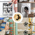 6 Pcs Brass Blanking Nut Cap, 3/4" Female Blanking Stop Cap with Washers, Plumbing Fittings for Washing Machine Radiator Valve Faucets Tap(3/4 inc...