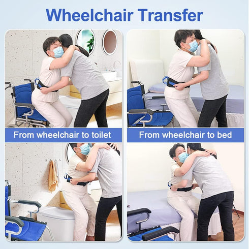 NEPPT Gait Belts Transfer Belts for Seniors Physical Therapy with Handles Safety Gait Belt for Lifting Elderly Fall Prevention Devices Medical Wal...