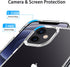 JJGoo Compatiable with iPhone 12 Case and 12 Pro Case Clear, Transparent Shockproof Phone Case, Slim Anti-Scratch Hard PC Back Protective Cover Bu...