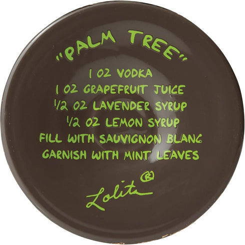 Enesco 6007485 Designs by Lolita Palm Tree Artisan Wine Glass, 15 Ounce, Multicolor...