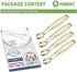 Mini Serving Tongs 5 Inches Appetizer Tongs, Set of 4 (Gold)...
