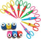 14PCS Creative Scissors & Craft Punch, 6 Different Patterns Edging Scissors + Paper Punch for Teachers Kids DIY Photo Scrapbooking Album - Colorfu...