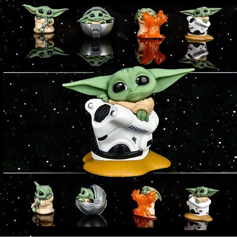 4-Pack Yoda Gifts,2.2-Inch Yoda Doll,Child Yoda Toy, Suitable for Movie Fans of All Ages...