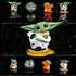 4-Pack Yoda Gifts,2.2-Inch Yoda Doll,Child Yoda Toy, Suitable for Movie Fans of All Ages...