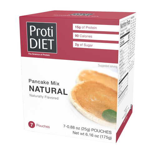 ProtiDIET Naturally Flavored Protein Pancake Mix - Low Fat High Protein Snacks - Nutrient-Rich Pancakes for Breakfast - Perfect On-the-Go Pancakes...