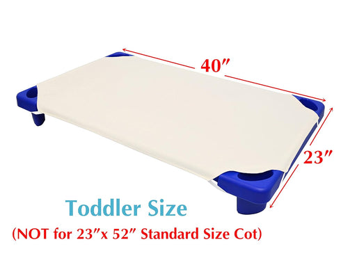 American Baby Company 100% Natural Cotton Percale Toddler Cot Sheet 23" x 40" - Soft & Breathable Cot Sheet for Daycare and Preschool, Cream...