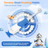 SEAGO Toddler Electric Toothbrushes for Baby Ages 0-3 Years, Baby Toothbrush with Smart Timer and Suction Base, 4 Replacement Brushheads (Navy-C)...