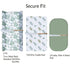 AMROSE 3 Pack Easy Care Changing Pad Covers, Ultra Soft Microfiber Diaper Change Table Sheets for Baby Boys and Girls, Leaf Collection...