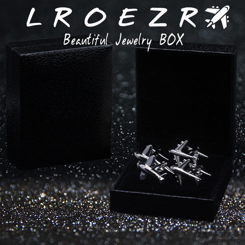 Men's Cufflinks Aircraft Unique Design Tuxedo Shirt Cuff Links Sets for Wedding Business, With Gift Box, 2 Pairs...