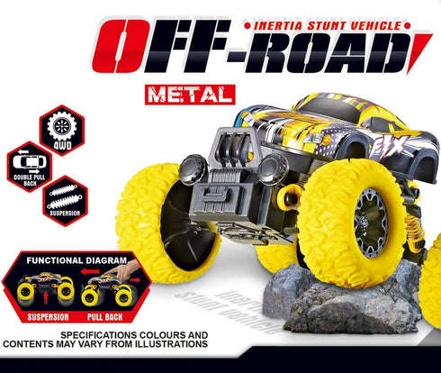 Toy Trucks for Boys Pull Back Cars for Toddlers, Alloy Toy Car Educational Toy Monster Trucks Inertia Car Toy for Boys Girls Toddler (Yellow)...