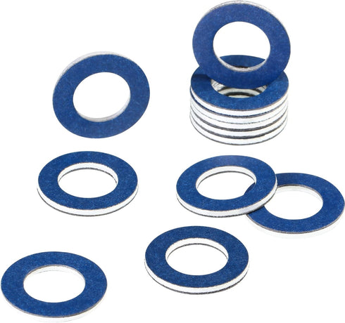 Outus 12 Pieces Oil Drain Plug Gasket Crush Washer Seals Part 90430-12031 Plug Gaskets Replacement Compatible with Prius Tundra Sienna Highlander ...