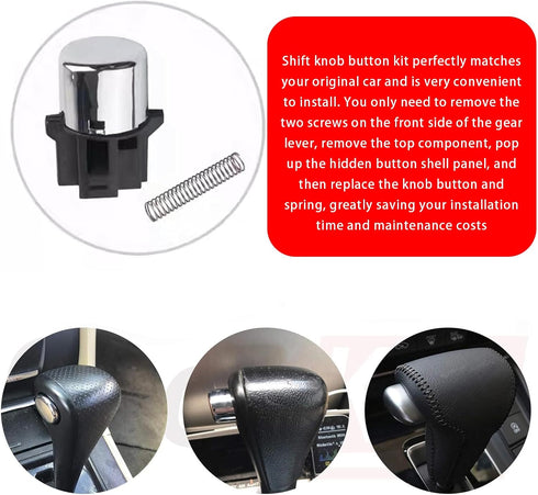 1 PC Car Gear Lever Button, Replacement OEM Number 54132-SDA-A81 Wave Stick Shift Knob Push Rod Ball Handle, Personalized Modification Accessory, ...