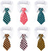 Segarty Neck Ties for Dogs, 6pcs Dog Tie, Adjustable White Dog Collar with Formal Classy Stripped Neck Tie for Pet Cats Small and Medium Boy Puppy...