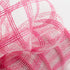 Faux Jute Plaid Check Deco Poly Mesh Ribbon- 10.5" x 10 Yards (Dark Pink)...