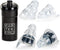 High-Fidelity Concert Earplugs Reusable Noise-Reduction Ear Plugs Set with Two Sizes Included - For Rave, Live Music, Festivals, Marching Bands, L...