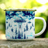 UFO Alien Abduction Extraterrestrial Paranormal Enamel Camp Mug, Outdoor Camping Campfire Coffee Cup (12oz)...