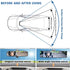Car HD Rearview Mirrors 12 Inch, Interior Clip-on Panoramic Rear View Mirror, Wide Viewing Range Rear View Mirror, Universal Use for Cars, SUVs, T...