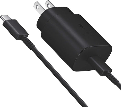 25W Fast Charger & Type C Cable Compatible for Samsung Galaxy S20 / S21 / S21+ / S21 Ultra S10, S9, Note 20, 10, 8, 9, iPad Pro 12.9/11, Google Pi...