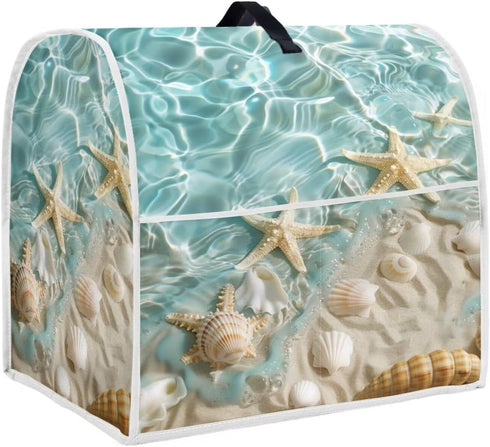 Beach Theme Stand Mixer Cover for Kitchen Aid Mixers Accessories, Mixer Cover for Stand Mixer with Pockets, Suitable for Kitchen Mixer Cover...