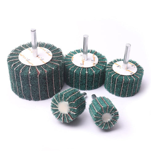 ATOPLEE 6pcs Mounted Flap Wheels - 80# Mounted Flap Wheels for Remove Rust and Weldding burr etc.. (120#)...