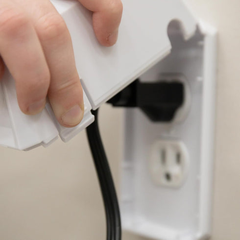 Home Safety White Outlet Cover Box, Award-Winning Brand, Child Safety, Includes Cover for Outlet or Light Switch, White...