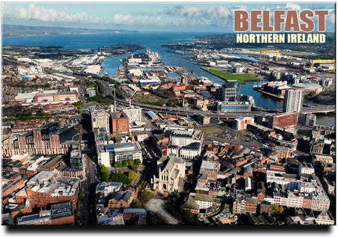 Belfast City Fridge Magnet Northern Ireland Refrigerator Door Photo Magnet Travel Souvenir...