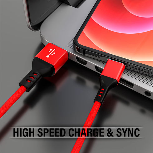iPhone Charger Cable, Apple MFi Certified 2 Pack 6 FT Red Long Lightning Fast Charging High Speed Data Sync USB Cable Compatible iPhone 14 13 12 1...